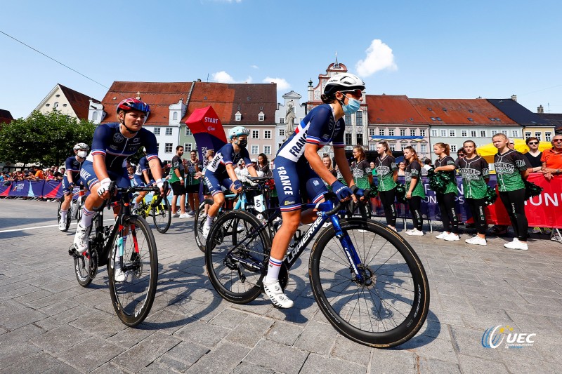 European Championships Munich 2022 - 2022 UEC Road Elite European Championships - Women's Road Race - 21/08/2022 - Eug?nie Duval (FRA) - photo Luca Bettini/UEC/SprintCyclingAgency?2022